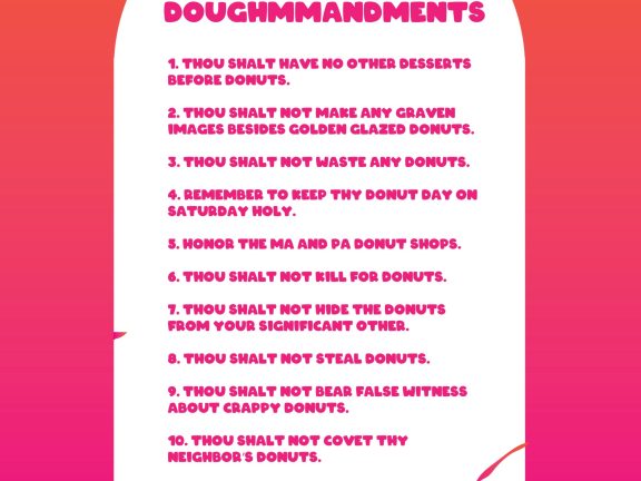 10 DOUGHmmandments