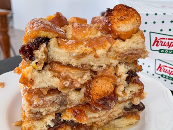 Doughnut Bread Pudding Stacked